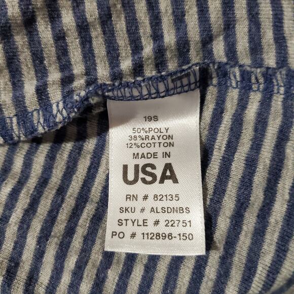 Fresh Produce Beachside Dana Pullover Sweatshirt Womens Size S Boat Neck Striped - Picture 8 of 10